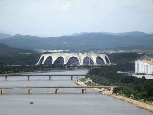 Thiết kế sân Rungrado nhìn từ trung tâm Bình Nhưỡng