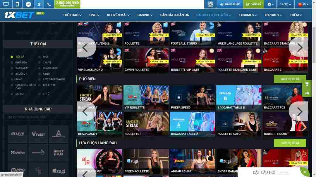 Nhà cái 1xbet sở hữu hàng loạt khuyến mãi khủng 