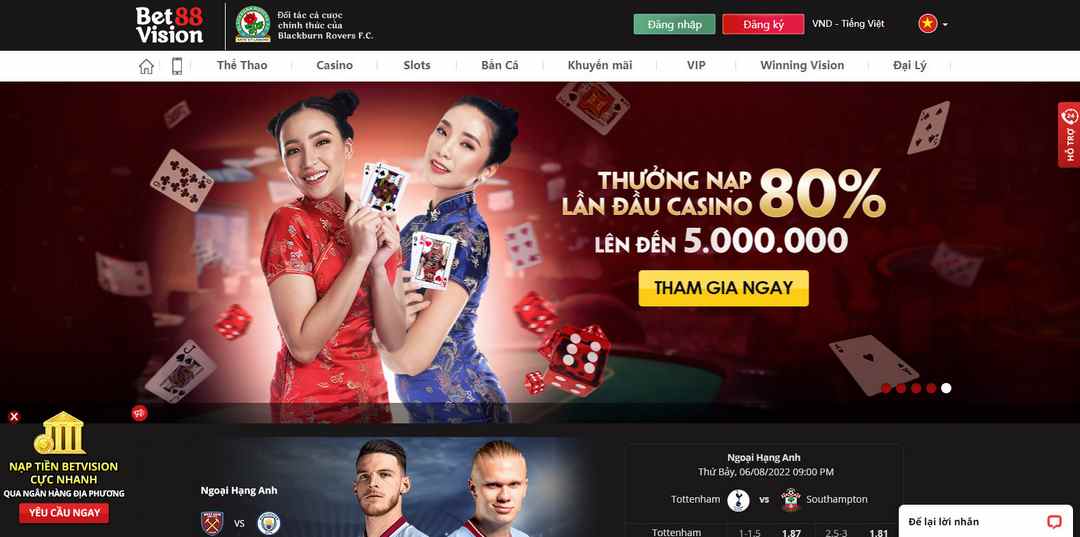 Tổng quan một số thông tin về Betvision