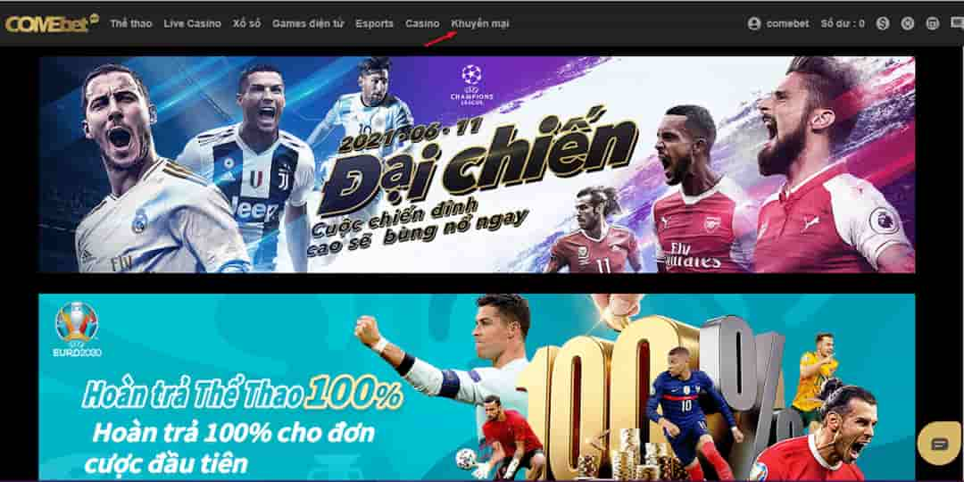 Sản phẩm cá cược đa dạng tại Comebet đáp ứng nhu cầu người chơi 