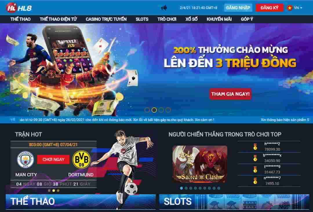 Sảnh game siêu ấn tượng 