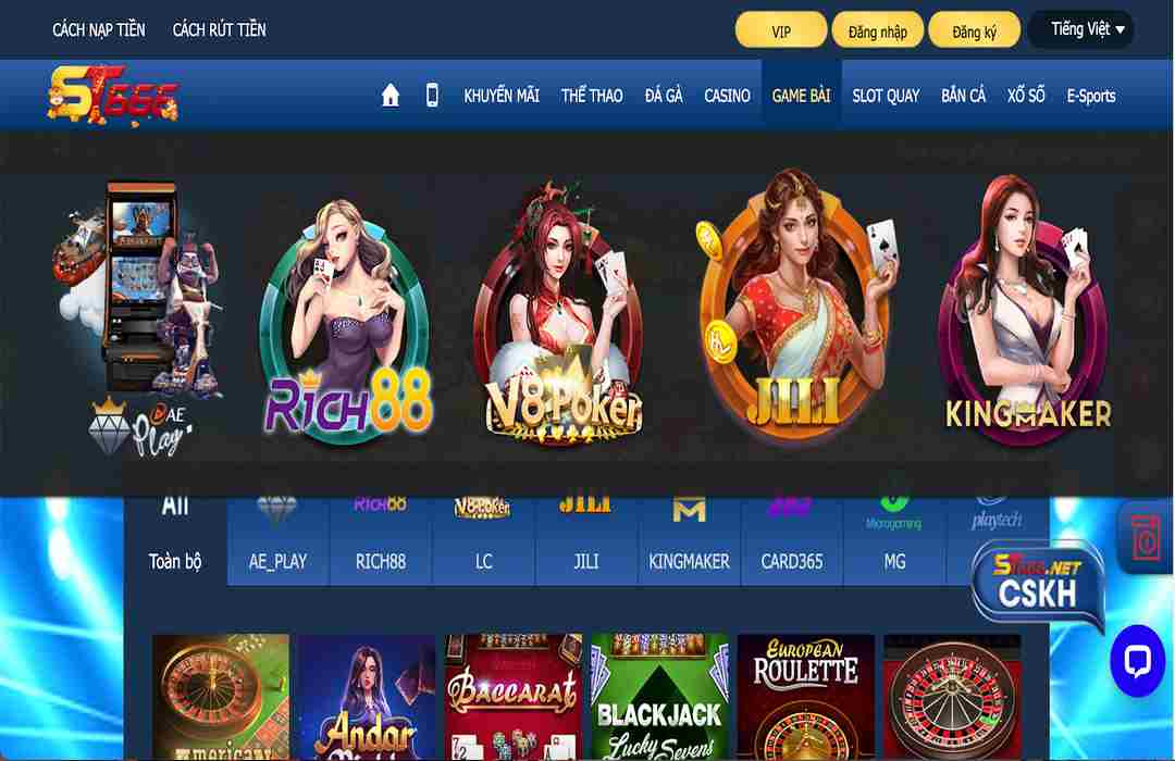 Kho game đa dạng thu hút hàng ngàn lượt tham gia của người chơi