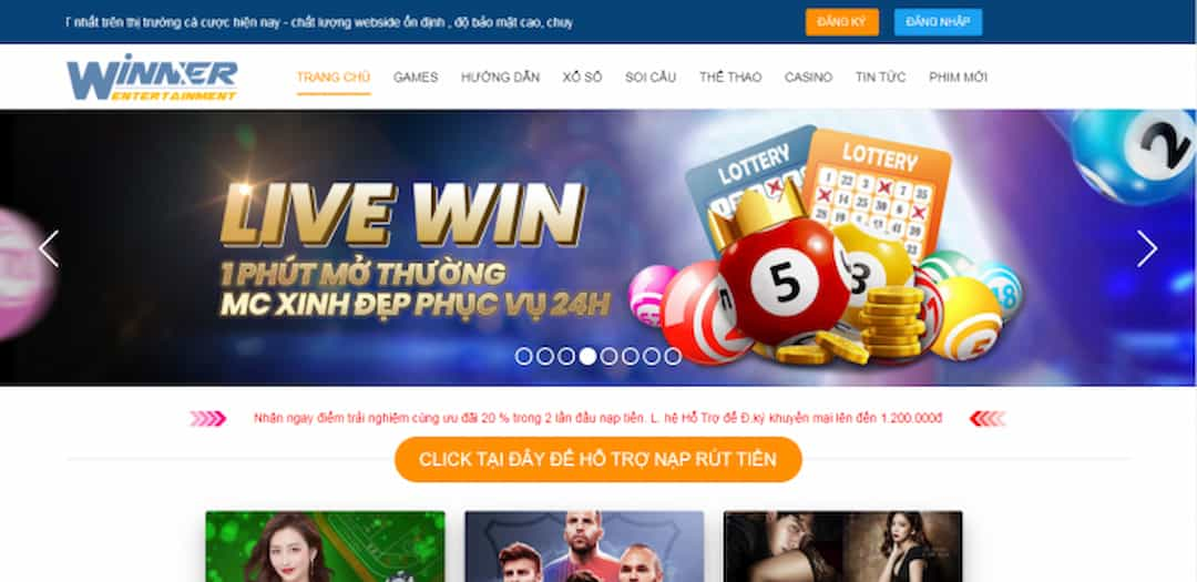 Winner cung cấp các giao dịch tốc độ cao và thuận tiện 